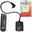 HQRP Wireless Shutter Release / Remote Switch / Control for Canon EOS 7D, EOS D30, EOS D60 Digital SLR Camera plus LCD Screen Protector