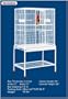 HQ 32x21 Flight Bird Cage & Stand for Finch & Small Birds-Pure White