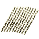 uxcell ツイストドリルビット　ストレートシャンク　2.5mm x 30mm 　HSS-CO素材　10個