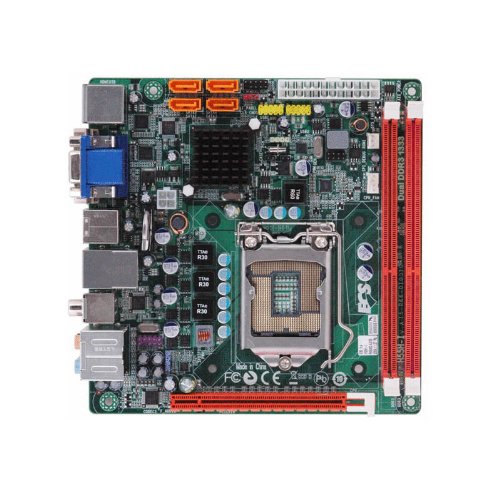 ECS Socket 1156/Intel H55/DDR3/HDMI/A&GbE/Mini ITX Motherboard H55H-I V1.0A