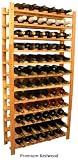 72 Bottle Stackable Wooden Wine Rack (Premium Redwood)