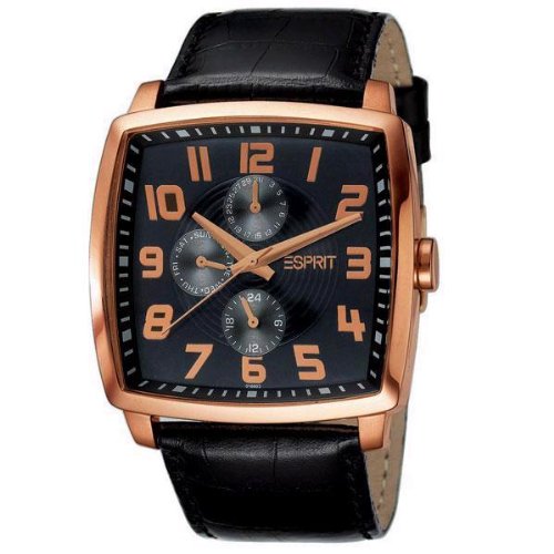 Esprit Herren-Armbanduhr Cool Trick Rose Schwarz ES101881003