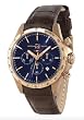 Officina Del Tempo - Sportivo - Chrono - Blue Dial - Brown Leather Strap