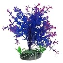 Uxcell Plastic Aquarium Aquascaping Plant, 5.9-Inch, Blue/Purple