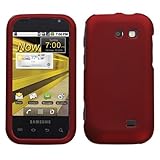 Protector Rubberized Hard Case for Samsung Transform (M920) - Titanium Red