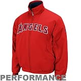 MLB Mens Los Angeles Angels Long Sleeve Lightweight Full Zip Thermabase Premier Jacket