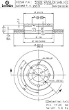 Brembo 25511 Front Disc Brake Rotor