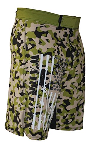 Warrior X Gear-Crossfit, WOD, MMA, Fitness, Yoga Shorts (CAMO, 32)