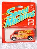 Mattel Speed Machine - Vintage 1982 Die-Cast Vehicle Red Van with Flames
