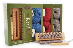 The Knit Kit Tadpole Knitting Board Scarf Kit with DVD