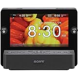 Sony ICFCL75iP Speaker Dock with Alarm Clock, Radio, and 7-Inch LCD for iPod/iPhone (Black)