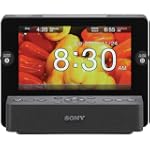 Sony ICFCL75iP Speaker Dock with Alarm Clock, Radio, and 7-Inch LCD for iPod/iPhone (Black)