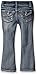 Freestyle Revolution Girls' Little Silver Lurex Glitter Bootcut Jean