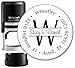 Custom Monogram Address Self Inking Stamp - Perfect Holiday Gift in Elegant Gift Box! - Choose from 15 Ink Colors - Style 026