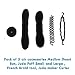 Homeoculture set of 5 different hair accessories Medium donut, braider tool , magic puff small and large and curling essentials RS.199.00