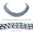 Triple Strand 16-18 Inches 6-7mm Black Oval Shape Freshwater Cultured Pearl Necklace