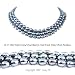 Triple Strand 16-18 Inches 6-7mm Black Oval Shape Freshwater Cultured Pearl Necklace