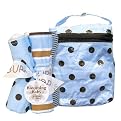 Trend Lab Max Bottle Bag and Burp Cloths - Set of Four