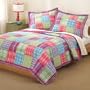 PEM America Kelsey Pink Full / Queen Quilt with Two Shams