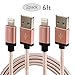 Zkomori iPhone Lightning to USB Cable 2Pack 6ft Nylon Braided Cord for iPhone SE/5/6/6s/Plus/iPad Mini/Air/Pro