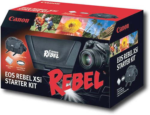 Canon Digital Rebel Kit with Case, 58mm UV Filter and LP-E5 Li-ion Battery for Canon XS, XSi and T1i Digital SLR Cameras
