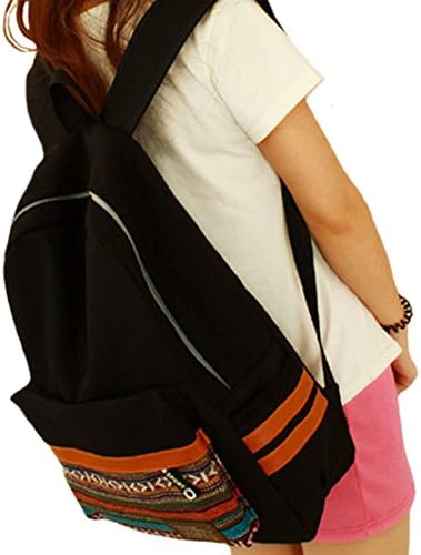 Hfalpha New Canvas Student Backpack Outdoor Rucksack Casual Daypack