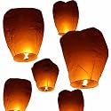 20 PACK NATURAL WHITE WIRE-FREE TRADITIONAL ECO SKY LANTERNS