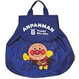 【日本製】アンパンマン 肩ひも調節可能！ かぶせリュック ANPANMAN ブルー◇22×28cm