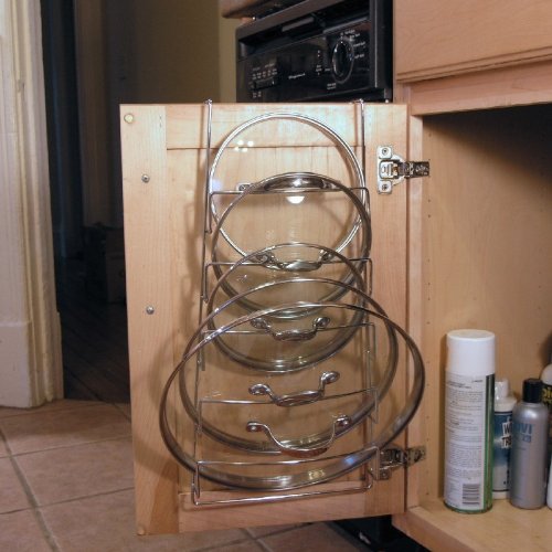 HANGING CABINET DOOR LID HOLDER - NO TOOLS, SCREWS OR NAILS REQUIRED!