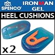 SPENCO IronMan Performance Gel Heel Cushions x 2