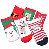 子供靴下赤ちゃん ベビー 新生児ソックス 柔らかお祝い 出産 祝い子供クリスマスソックス6足セット (6-10歳) [並行輸入品]