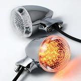 40 LED Chrome Plated Bullet Style Turn Signals Indicator Light Rear For Honda CBR1000... by OEM
