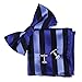 EBC1A25 Multicolored Stripes Silk Pre-tied Bow Tie Cufflink Hanky Set By Epoint