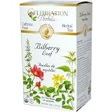Celebration Herbals Organic Bilberry Leaf Caffeine Free -- 24 Herbal Tea Bags