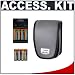 Accessory Kit for Canon Powershot Digital Cameras (A510 A520 A530 A540 A550 A560 A570IS A630 A640 A700 A710IS) with Canon Digital Camera Case + (4) 2700mAh AA NiMH Batteries & 110/220V Rapid Charger + Additional (4) - 2700mAh AA NiMH Rechargeable Batteries