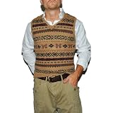 Polo Ralph Lauren Mens Wool Knit Sweater Vest Khaki Medium