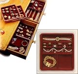 Velvet Jewelry Tray - Stacking - Rings 'n Things (Burgundy) (1.5" H x 8.25" W x 9.25" D)