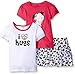 Gerber Girls' Three-Piece T-Shirt and Skirt Set
