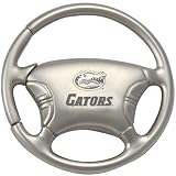 Florida Gators Brushed Metal Steering Wheel Key Ring