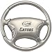 Florida Gators Brushed Metal Steering Wheel Key Ring