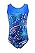 MadSportsStuff Girls Gymnastics Leotard - Tank with Keyhole (USA Pride, Youth 10-12)