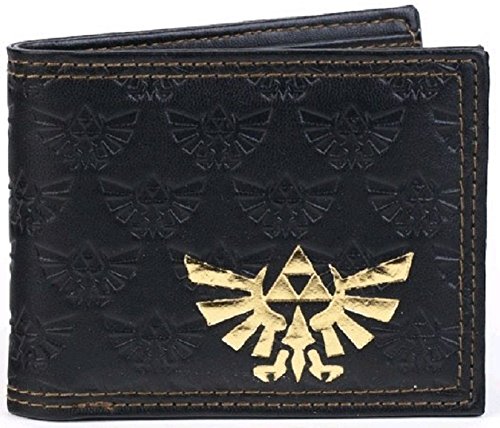 Nintendo Legend of ZELDA Logo Black Bi-Fold WALLET