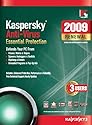 Kaspersky Anti-Virus 2009, 3-Desktop, 1 year Renewal Subscription (PC)