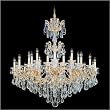 Schonbek 5013-23O La Scala 24 Light Single Tier Chandelier in Etruscan Gold with Clear Optic Handcut crystal