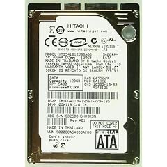 Notebook 120GB Hitachi HTS541612J9SA00 S-ATA ID10468