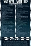 What Movie Whose Line? Poster ~ 101 Classic Movie Quotes ~ Perfect home theater decor