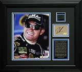 Brian Vickers Framed 8x10 Photograph with Autographed Plate and Race Used Tire