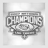 LSU Tigers - 2007 National Champions - Beveled Wall Mirror