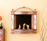 Southern Enterprises FA5809 Wall Mount Gel Fuel Dome Fireplace, Copper