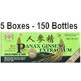 GHTC Premium 22 Year Old Red Panax Ginseng Extract (Extra Strength, Non Alcoholic Beverage) Value Pack - 10cc x150 Bottles (31.5 Oz) (in 5 Boxes) Disc